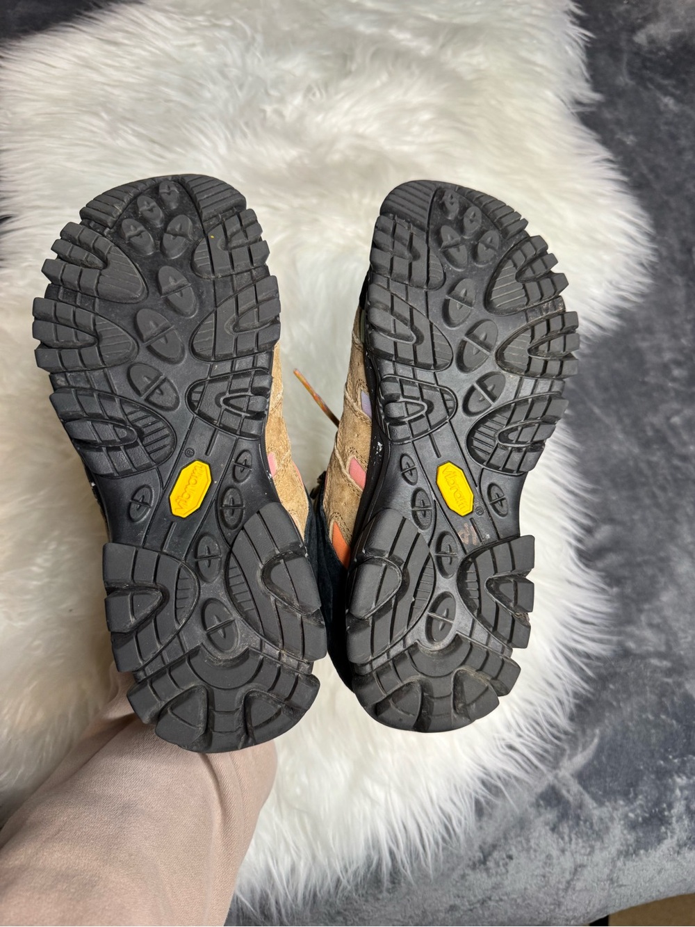 Women’s Merrell Moab 3 x Unlikely Hikers Collab Mid Multicolor Hiking Boots 8.5 - Picture 12 of 13